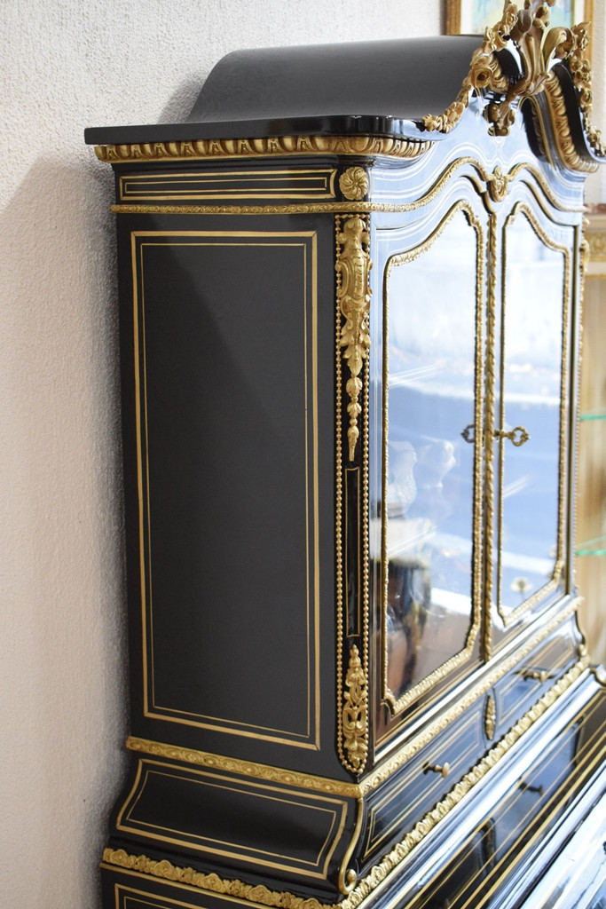 Bonheur du jour en laque noire  Napoléon III-photo-4