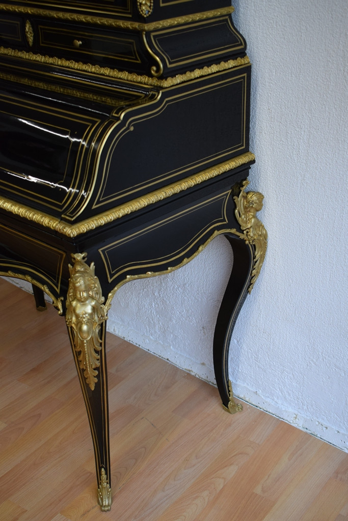 Bonheur du jour en laque noire  Napoléon III-photo-1