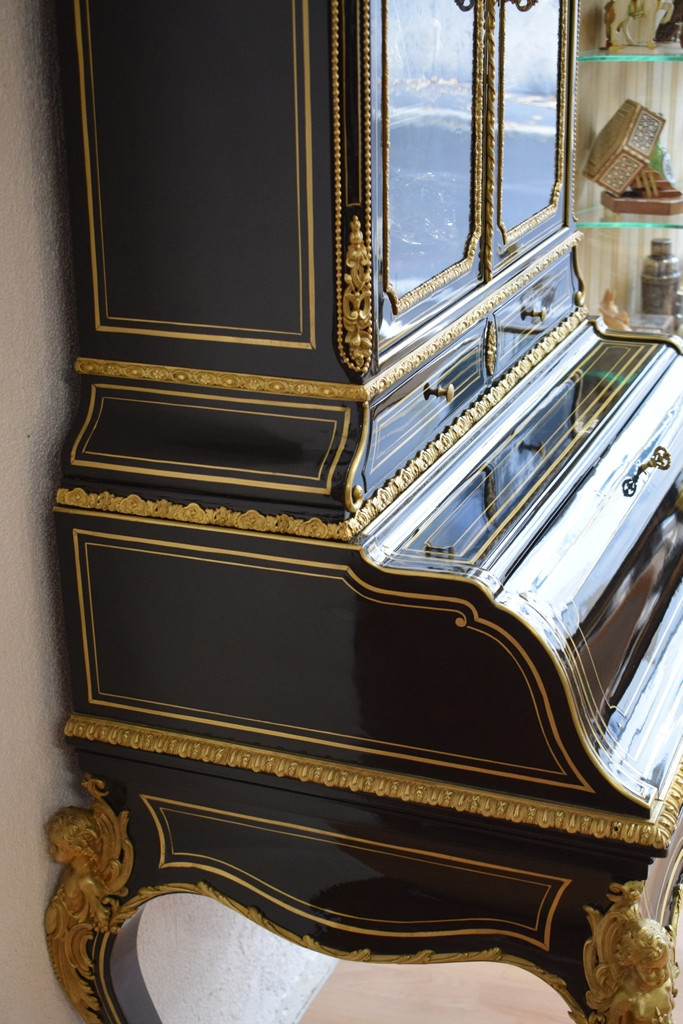 Bonheur du jour en laque noire  Napoléon III-photo-3