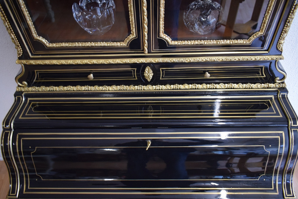 Bonheur du jour en laque noire  Napoléon III-photo-4