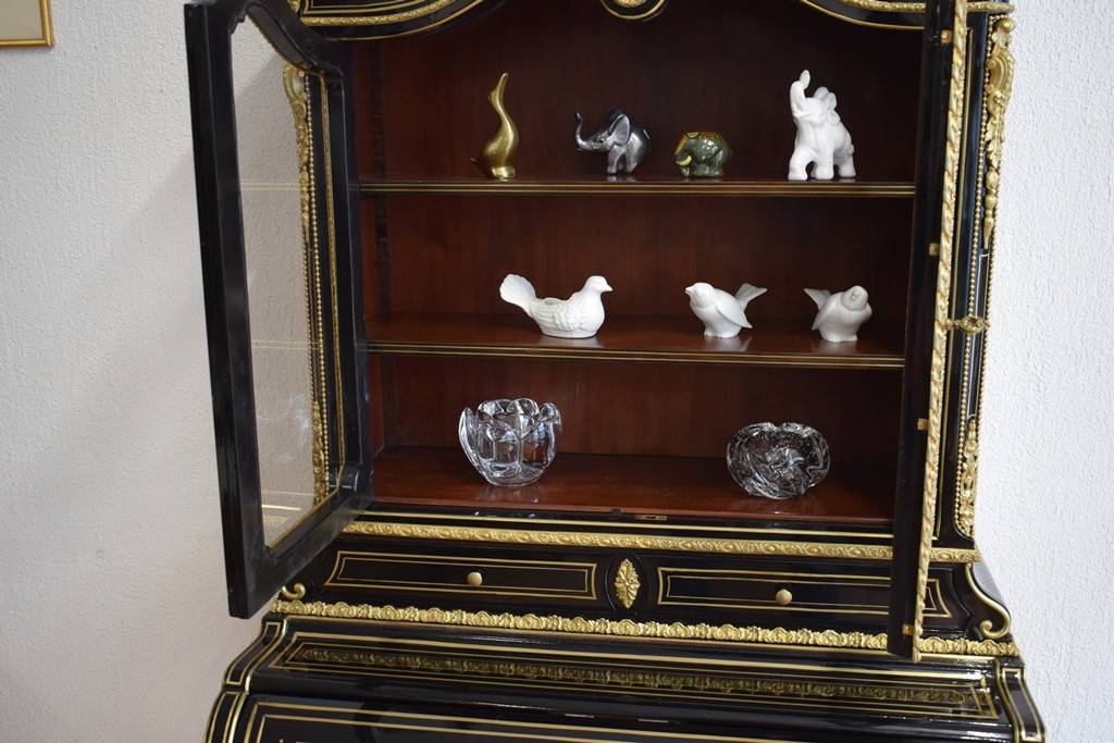 Bonheur du jour en laque noire  Napoléon III-photo-8