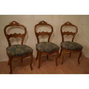 3 Chaises Louis Philippe