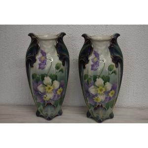 Paire De Vases Lunéville