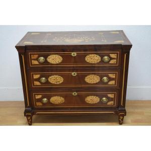 Victorian Mahogany And Marquetry Chest Of Drawers