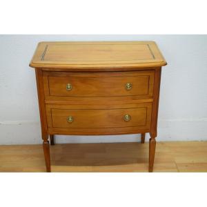 Small Louis XVI Cherrywood Chest Of Drawers With 2 Drawers