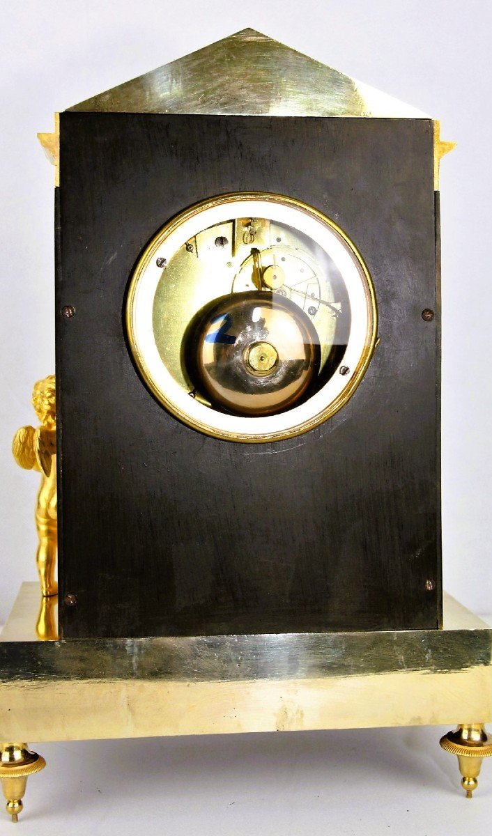 Empire Mantel Clock France In The Years 1800-1810-photo-2