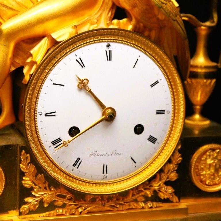 Empire Mantel Clock France In The Years 1810-1820-photo-2