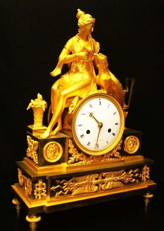 Empire Mantel Clock France In The Years 1810-1820-photo-3