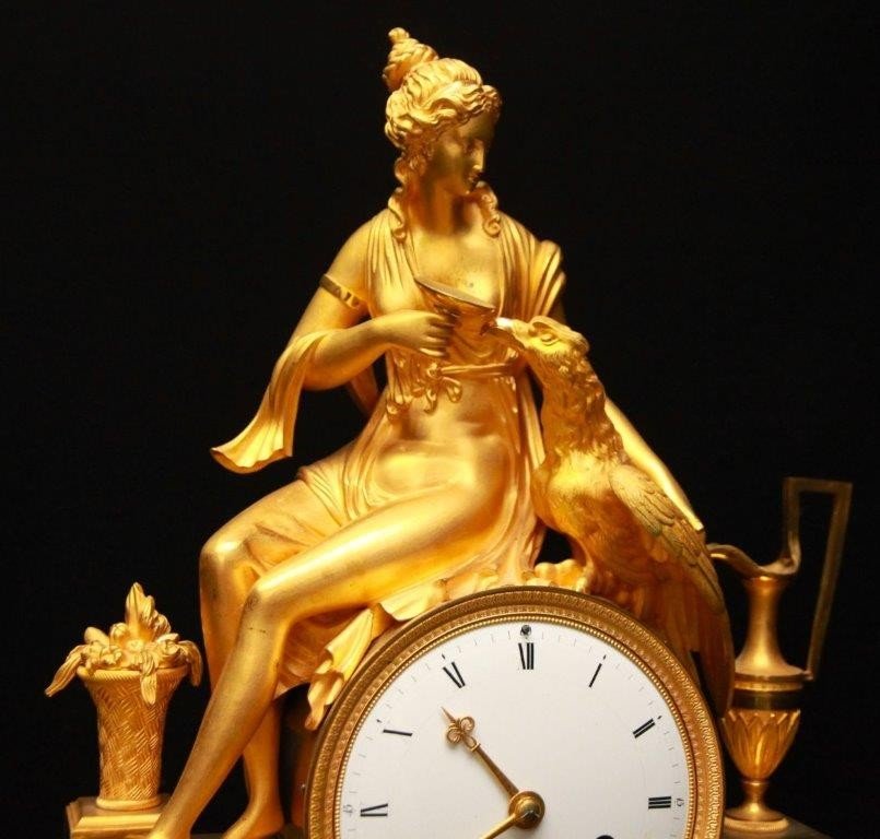 Empire Mantel Clock France In The Years 1810-1820-photo-2