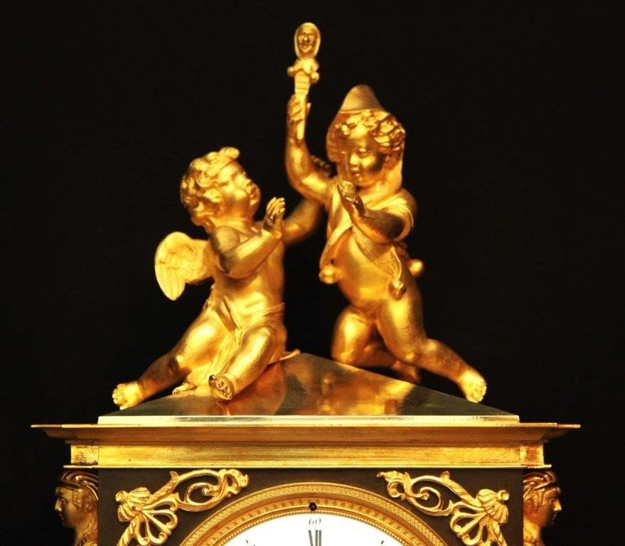Empire Mantel Clock France In 1810-photo-1