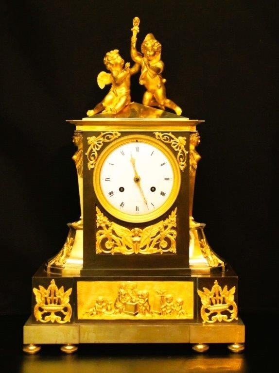 Empire Mantel Clock France In 1810-photo-2