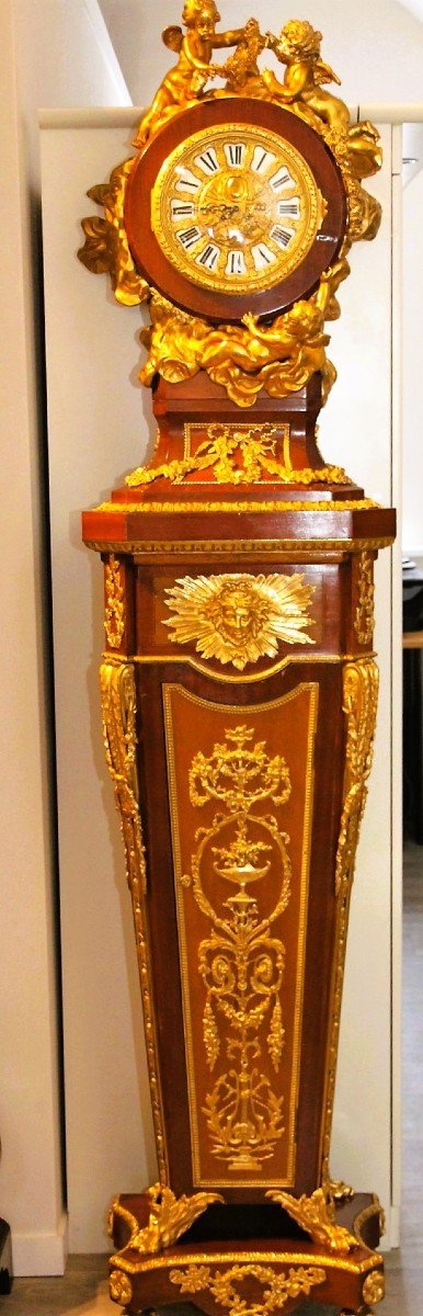 Louis XVI Style Standing Clock, French, 19th Century