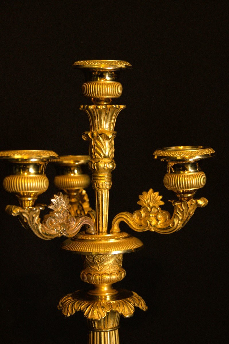 Set Of Gilt Bronze Candlesticks-photo-4