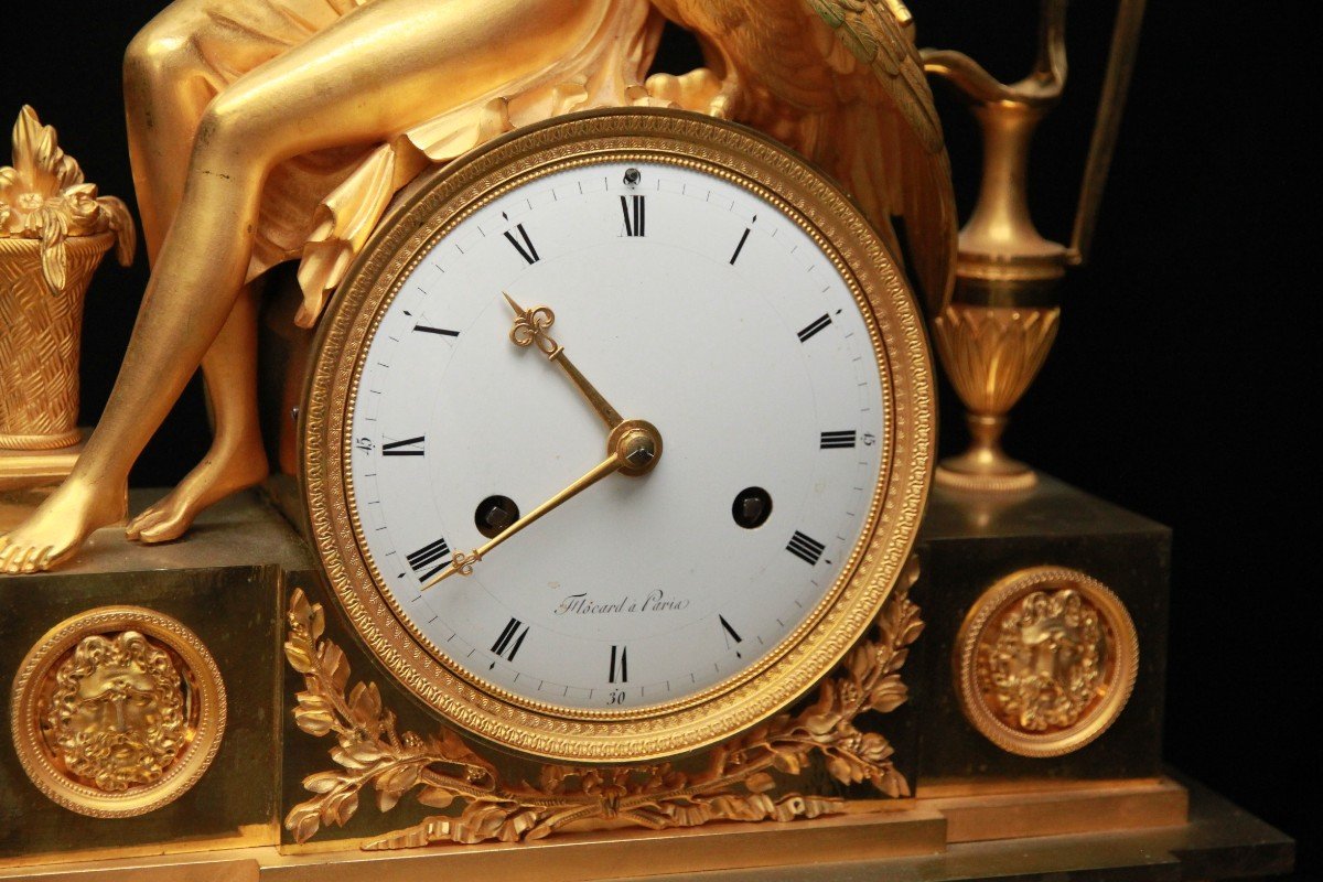 Empire Mantel Clock France In The Years 1810-1820-photo-1