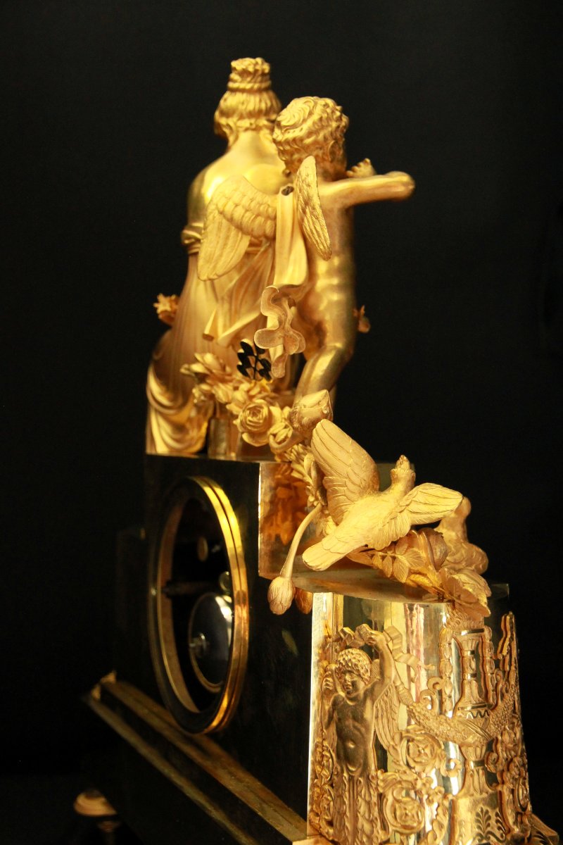 Empire Mantel Clock France 1810-photo-4