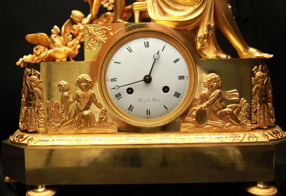 Empire Mantel Clock France 1810-photo-8
