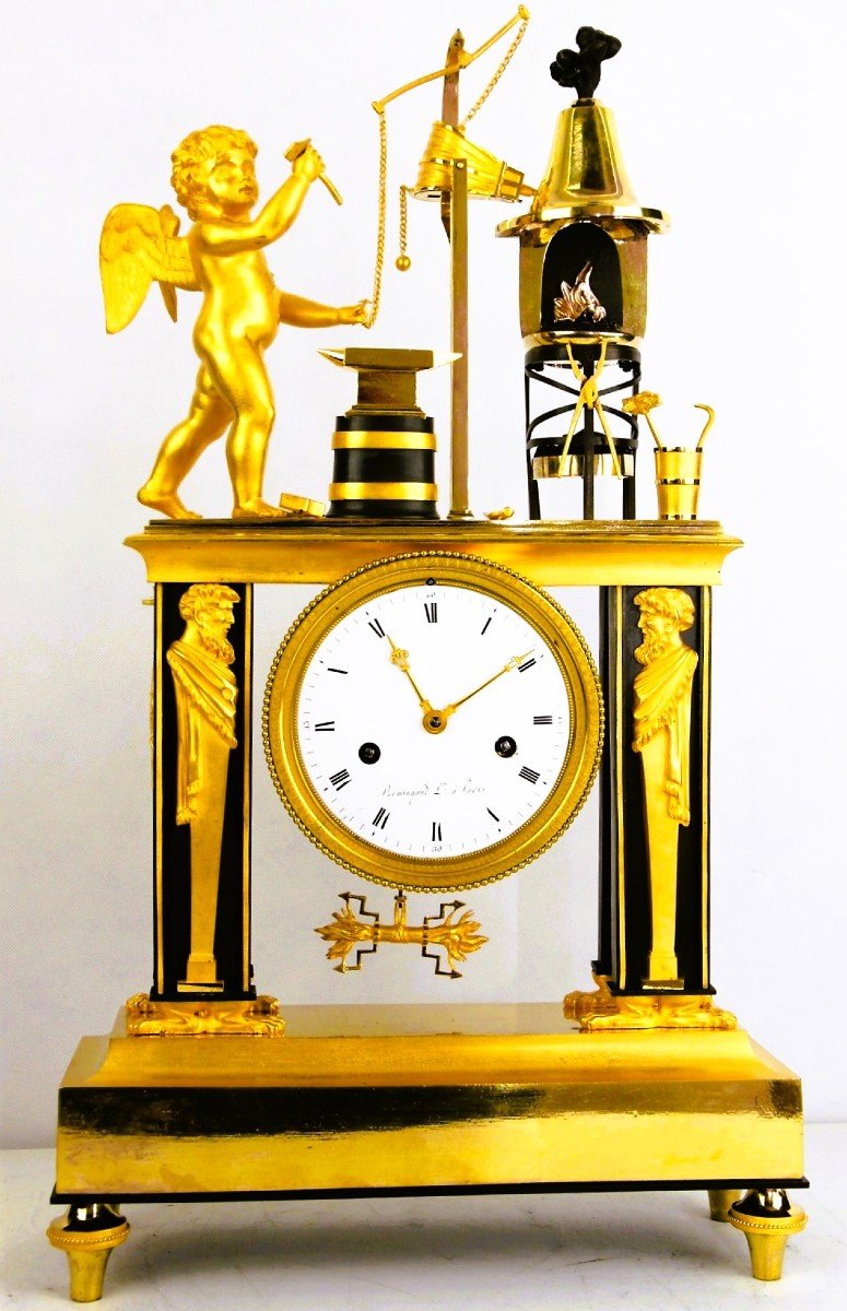 Empire Period Portico Clock-photo-6