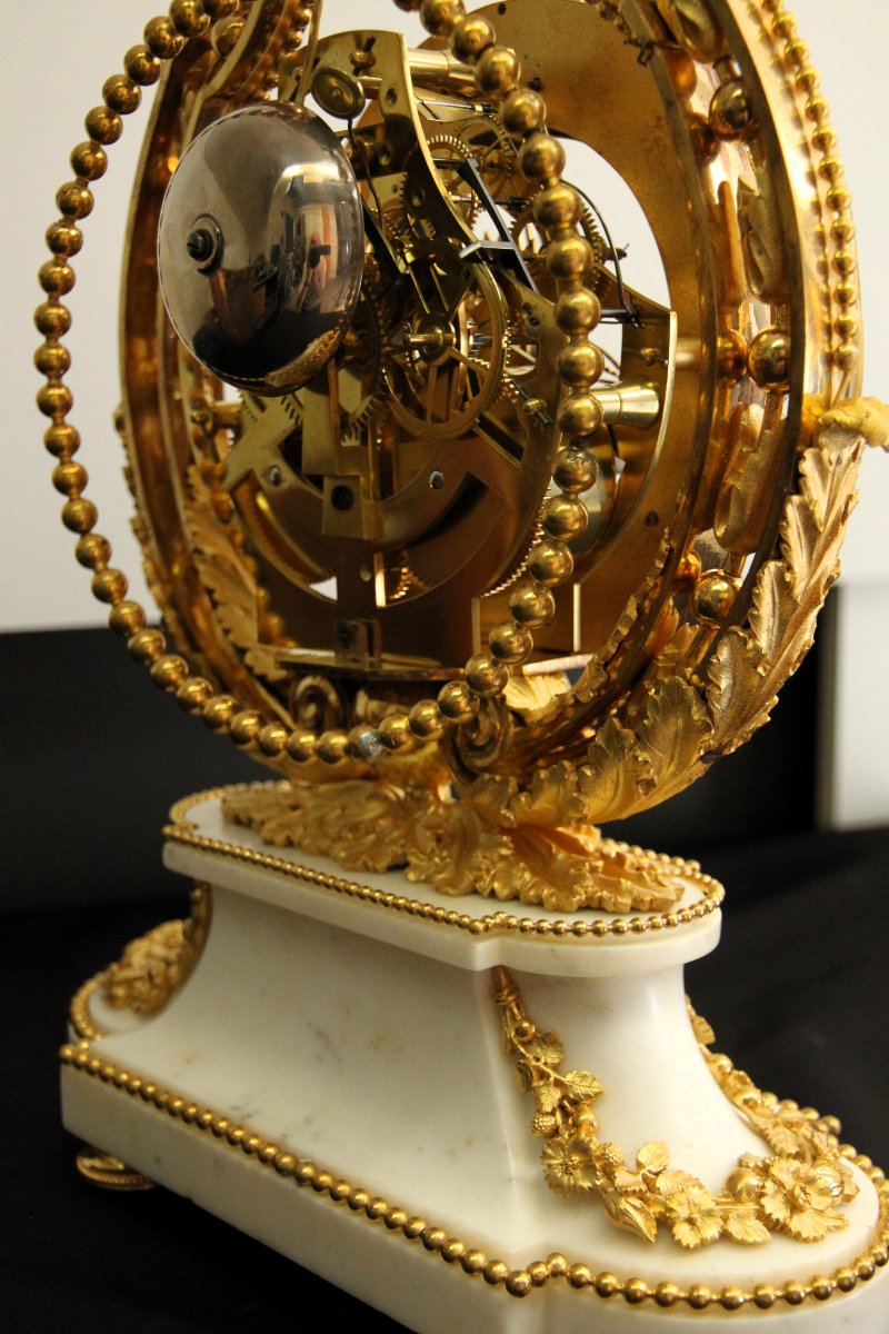 Pendule Lyra Louis XVI Qualité musée-photo-1