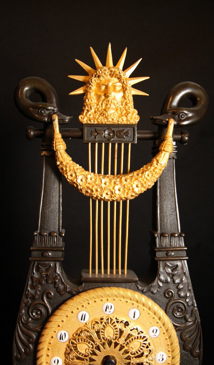 Pendule Lyre France 1810-1820-photo-1