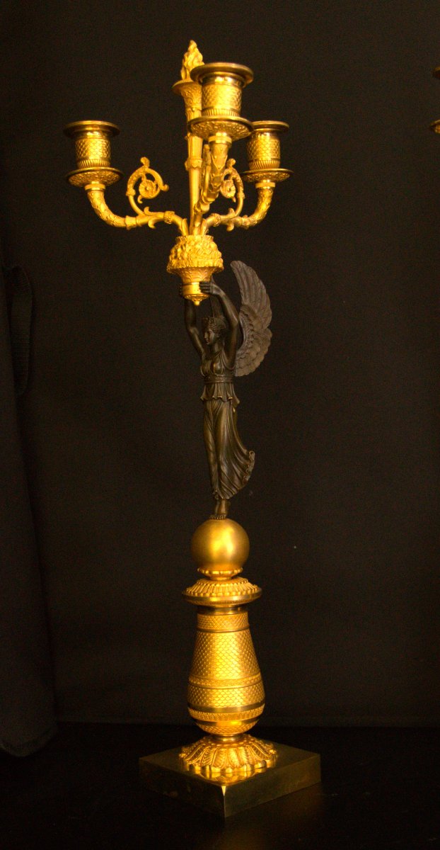 Set Of Empire Candlesticks France 1810-photo-2