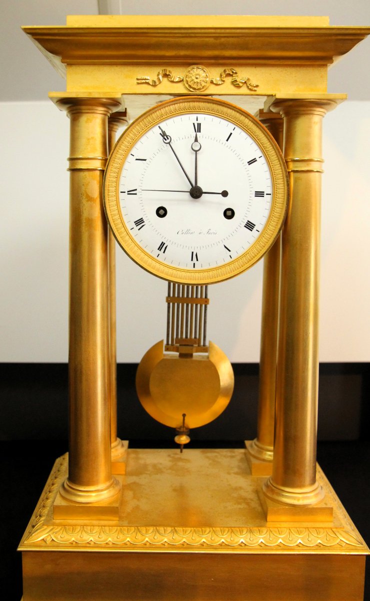 Horloge à colonne en bronze - France  1820 -photo-3