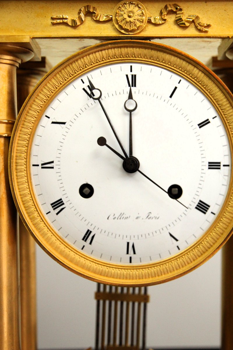 Horloge à colonne en bronze - France  1820 -photo-4