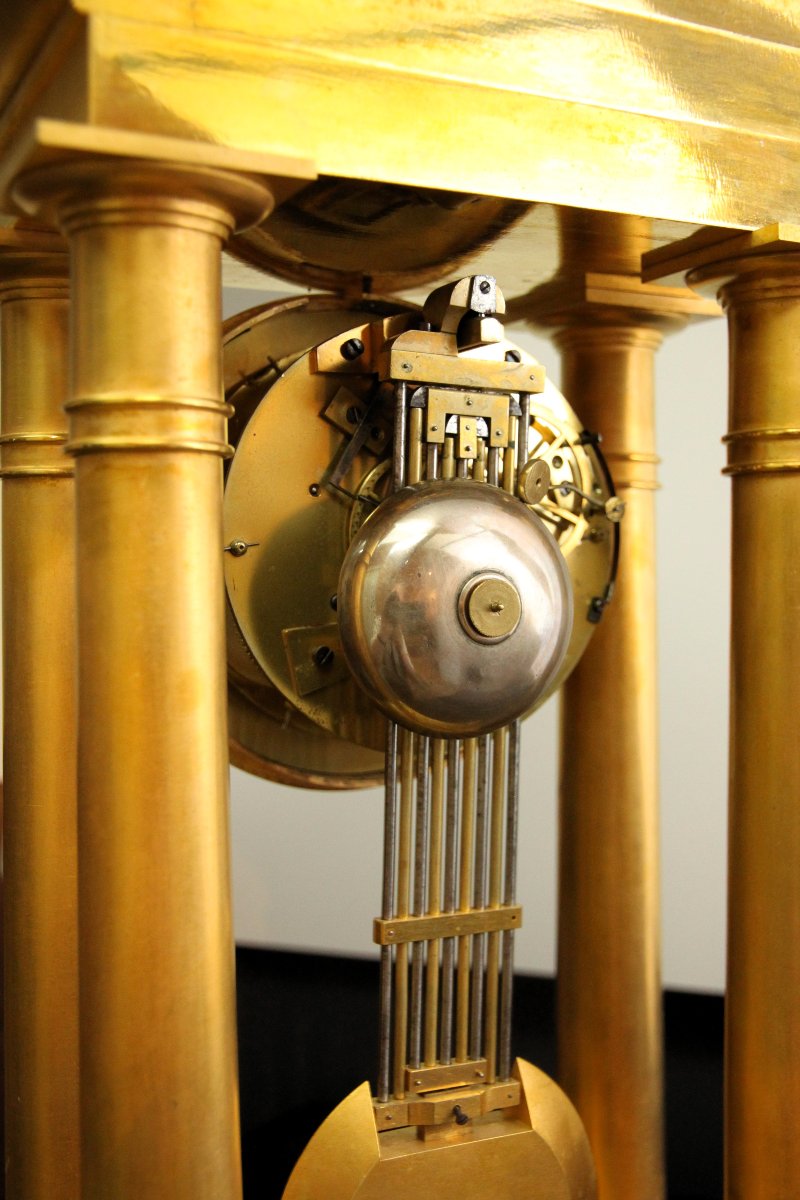 Horloge à colonne en bronze - France  1820 -photo-6