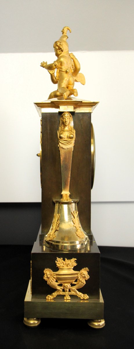 Empire Mantel Clock "children Playing" -photo-5