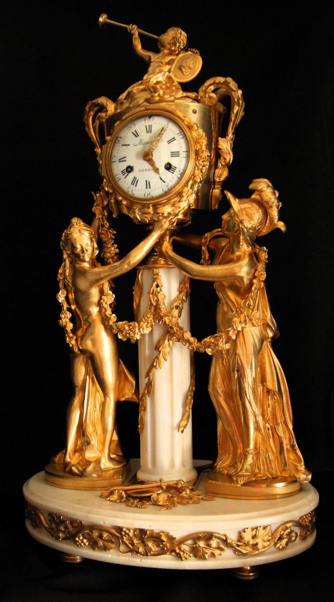 Pendule de cheminée Louis XVI-photo-4