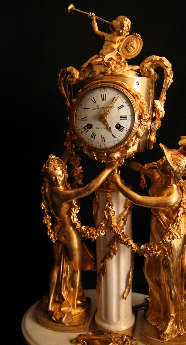 Pendule de cheminée Louis XVI-photo-2