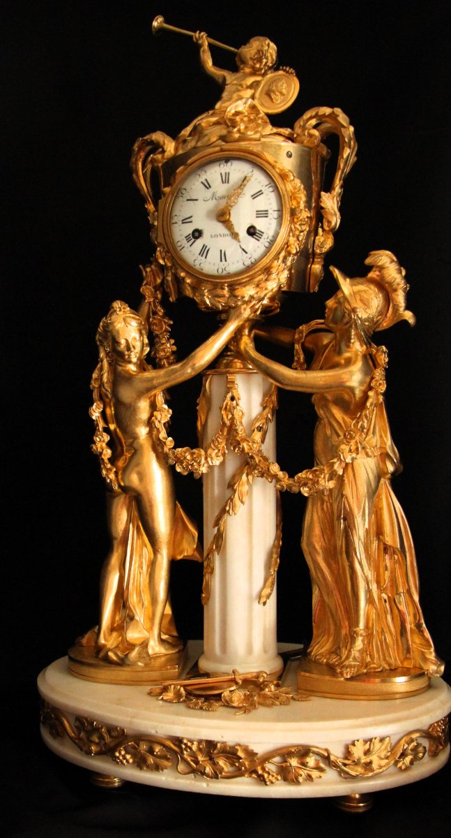 Pendule de cheminée Louis XVI-photo-3