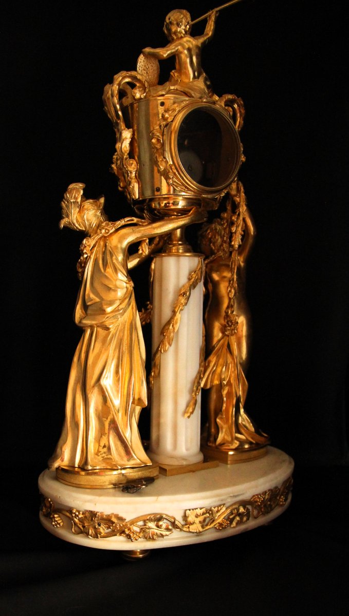 Pendule de cheminée Louis XVI-photo-4