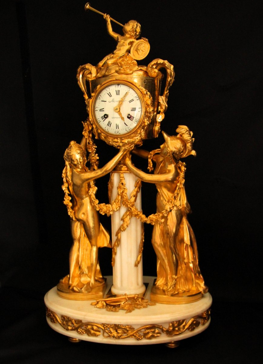 Pendule de cheminée Louis XVI-photo-8