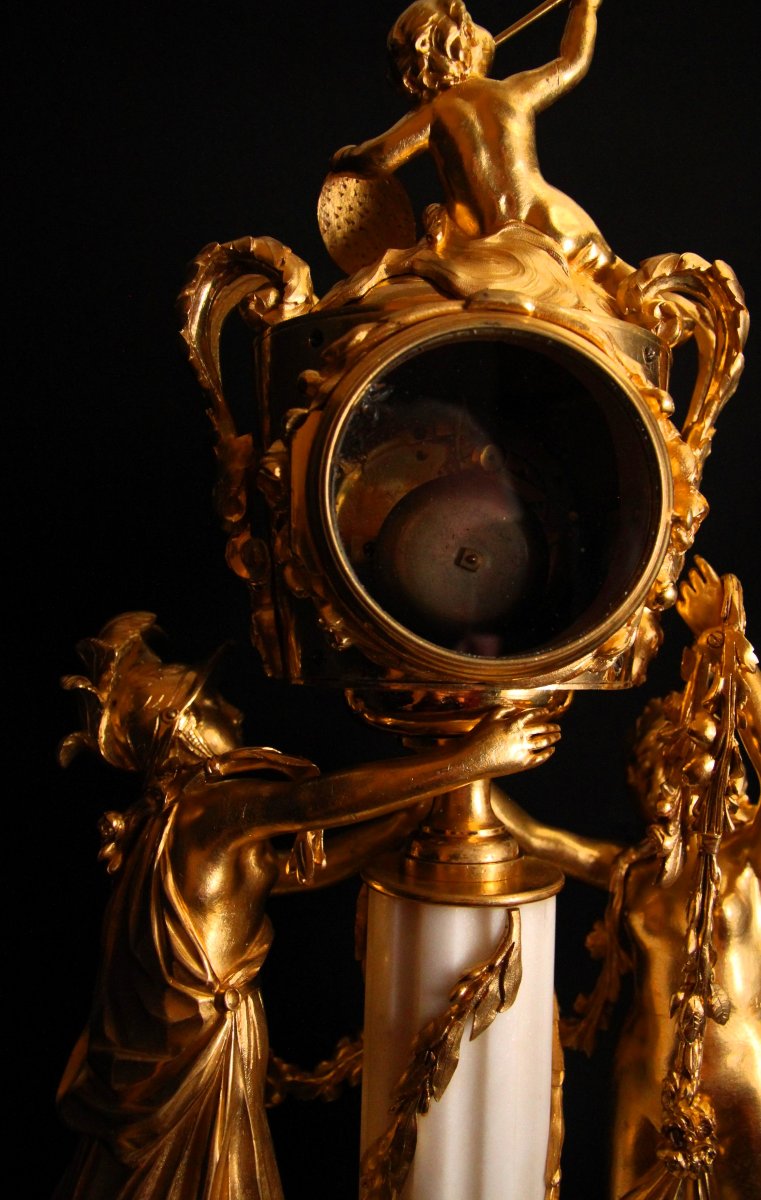 Pendule de cheminée Louis XVI-photo-3