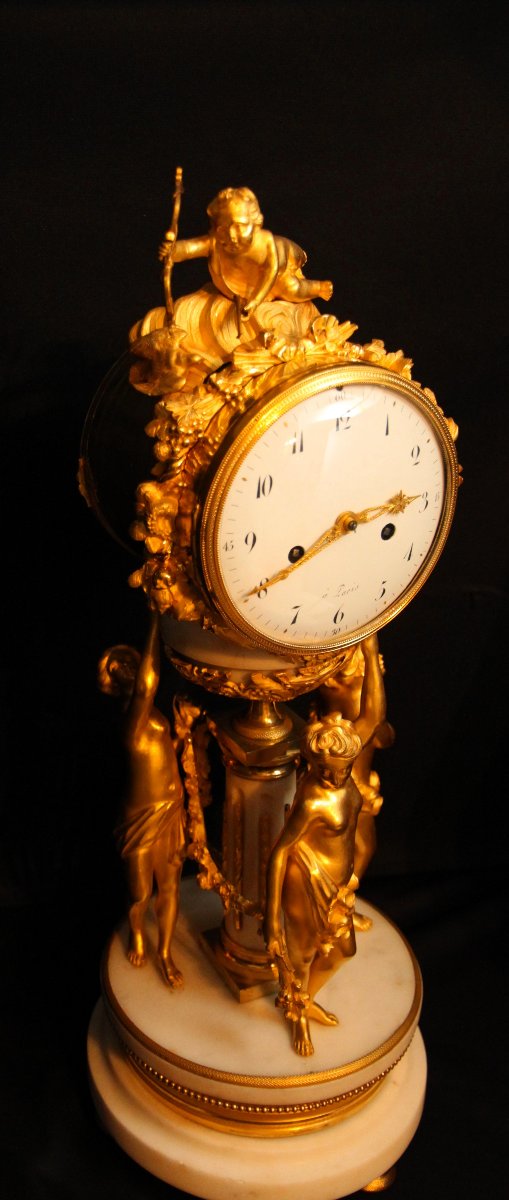 Pendule de cheminée Louis XVI-photo-5