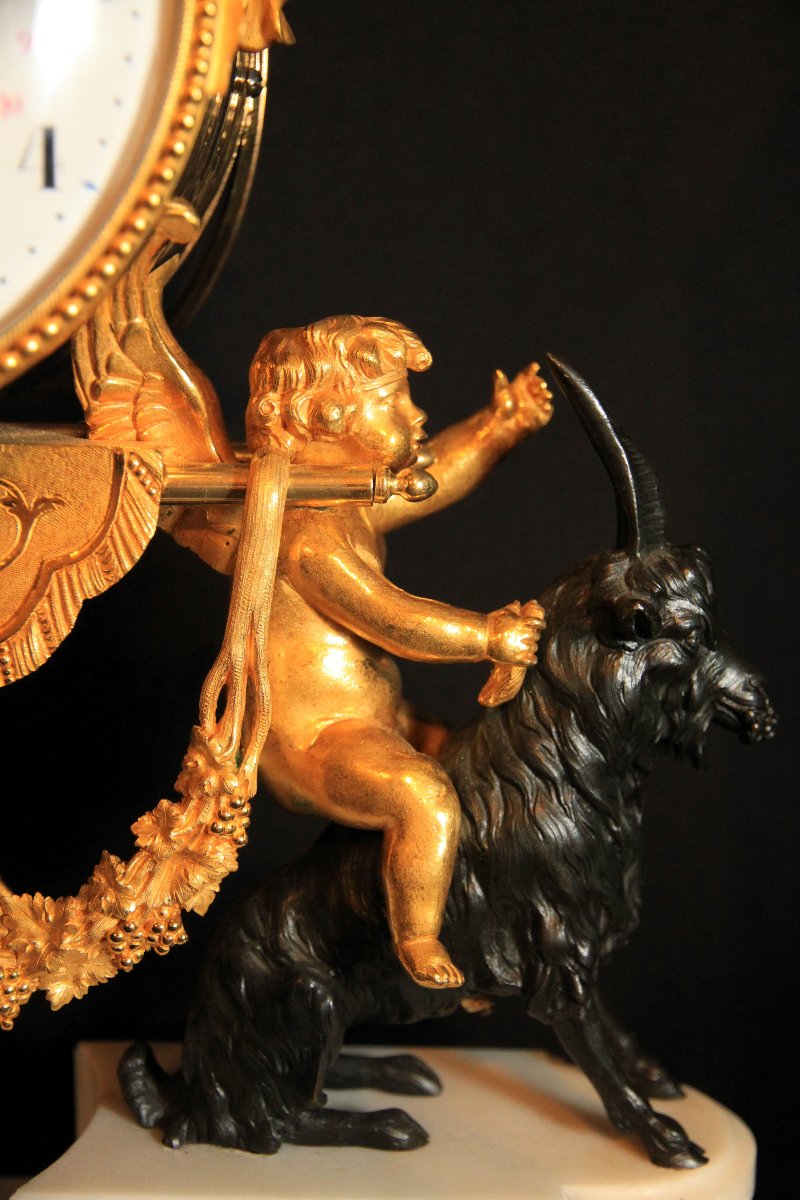 Pendule de cheminée Louis XVI  Type : à La Bacchat-photo-2