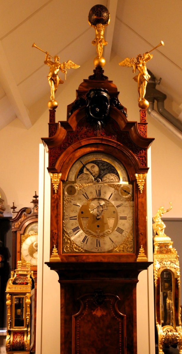 Horloge de parquet, 1750, Pays-Bas  Signature Samuel Ruel Rotterdam-photo-3