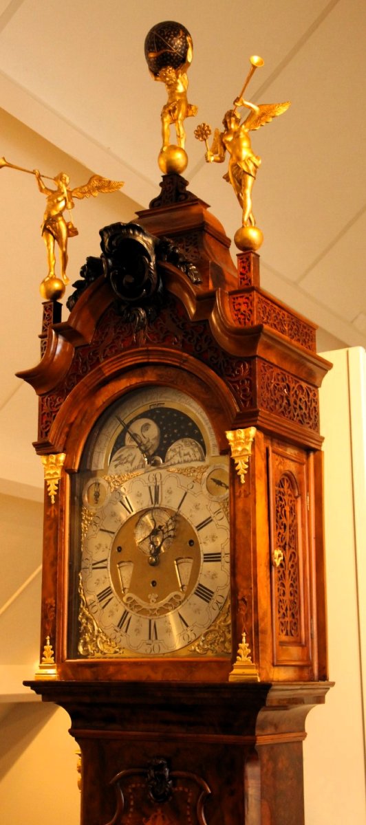 Horloge de parquet, 1750, Pays-Bas  Signature Samuel Ruel Rotterdam-photo-4