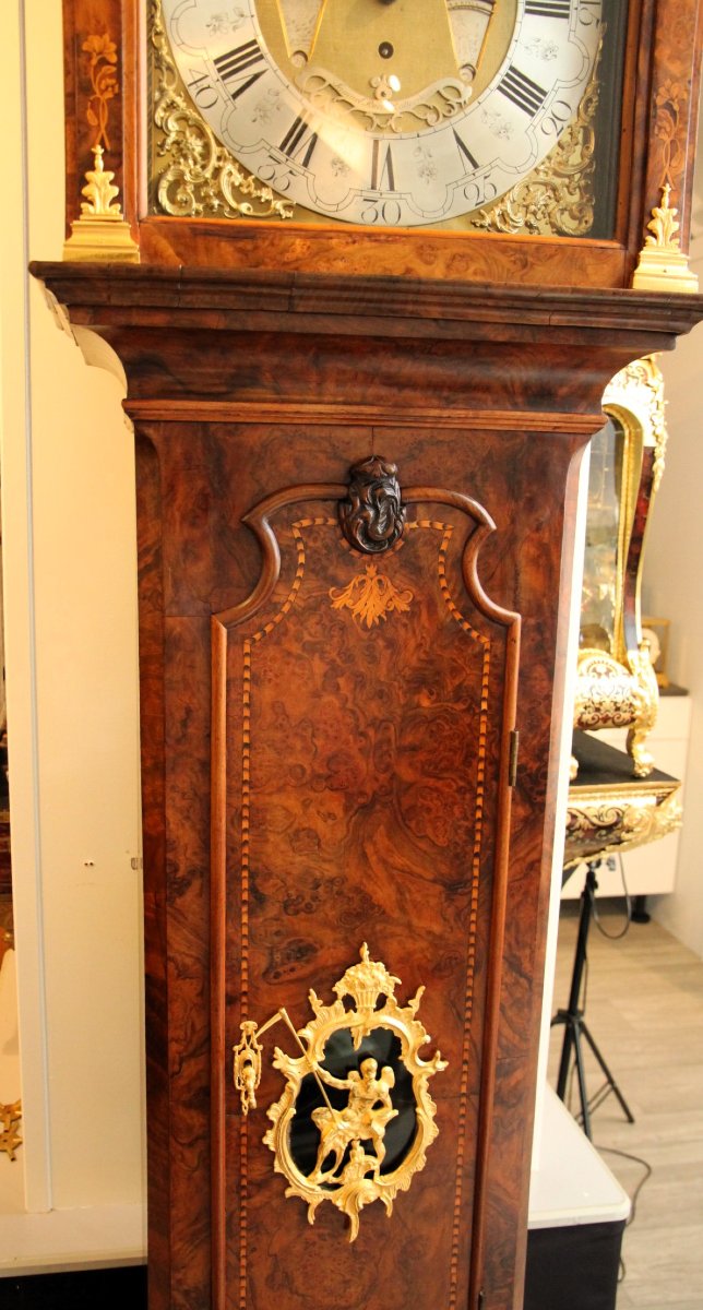 Horloge de parquet, 1750, Pays-Bas  Signature Samuel Ruel Rotterdam-photo-4