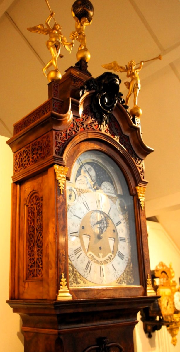 Horloge de parquet, 1750, Pays-Bas  Signature Samuel Ruel Rotterdam-photo-5