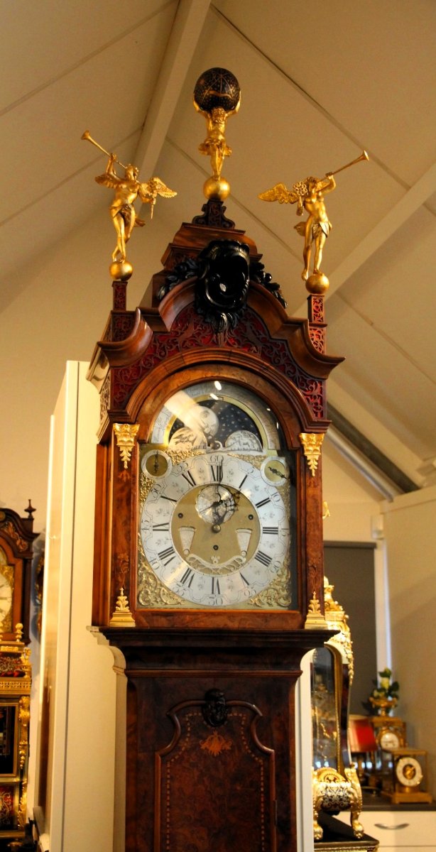Horloge de parquet, 1750, Pays-Bas  Signature Samuel Ruel Rotterdam-photo-6