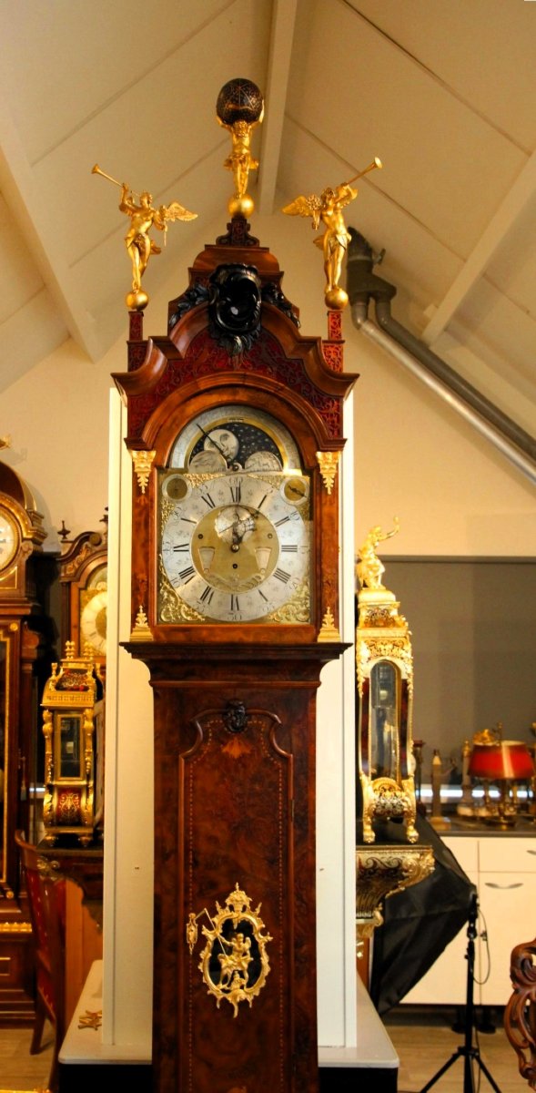 Horloge de parquet, 1750, Pays-Bas  Signature Samuel Ruel Rotterdam-photo-7