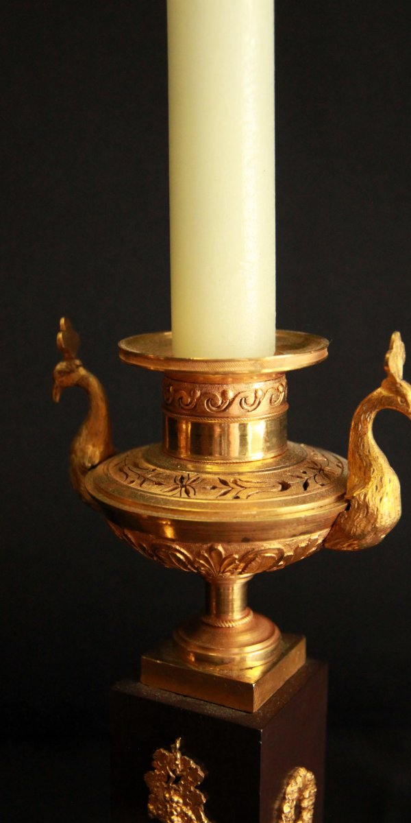  Empire-style Wall Sconces With Candle Holders-photo-1