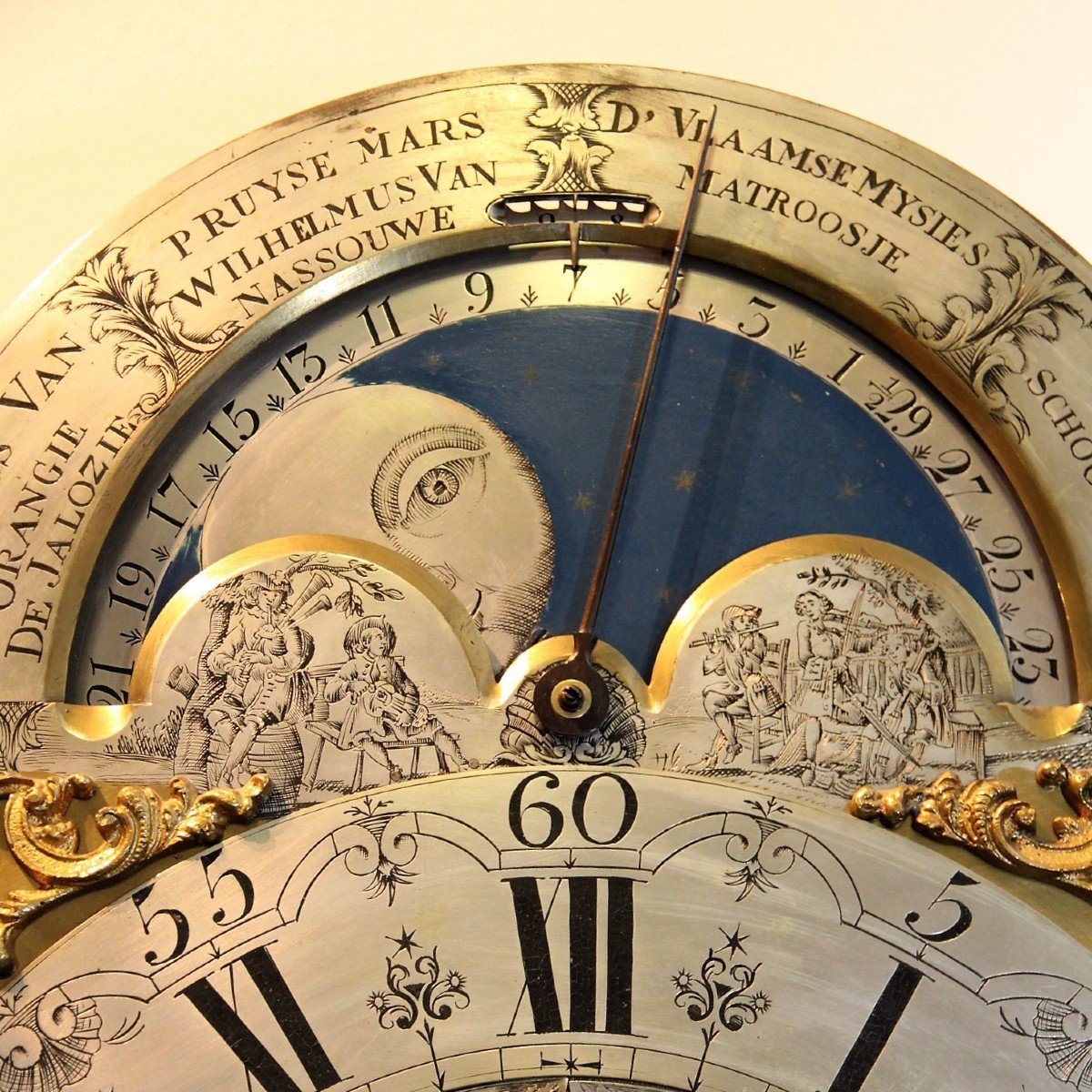 Dutch Longcase Musical Clock Johannes Van Wijk  -photo-5