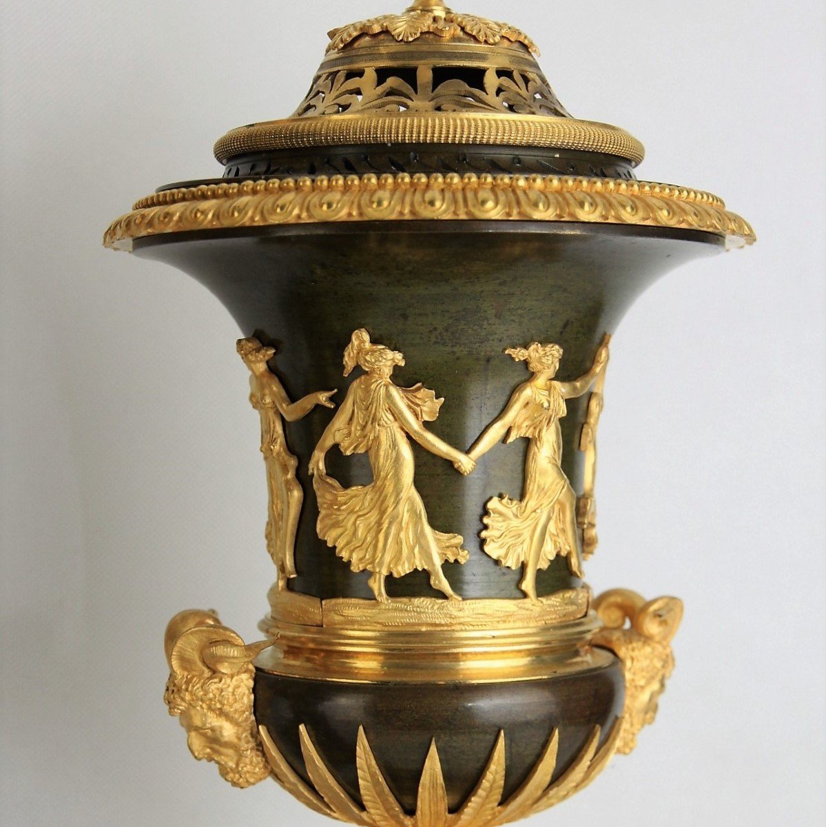 Importante Grande Pendule Thomire Vase Medici époque Empire-photo-8