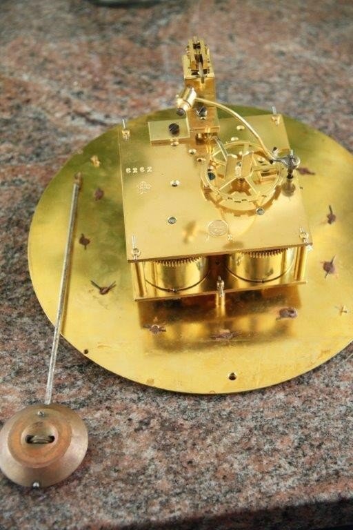 Antique Mahogany Cartel French Wall Clock Ormolu Gilt Bronze-photo-2
