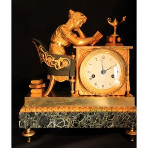 Empire Style Mantel Clock, France In 1810. Type: Reading Clock