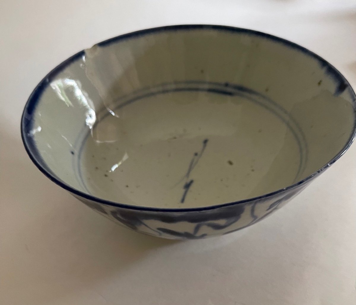 18th Century China - Bowl Decorated In Blue Shades-photo-4