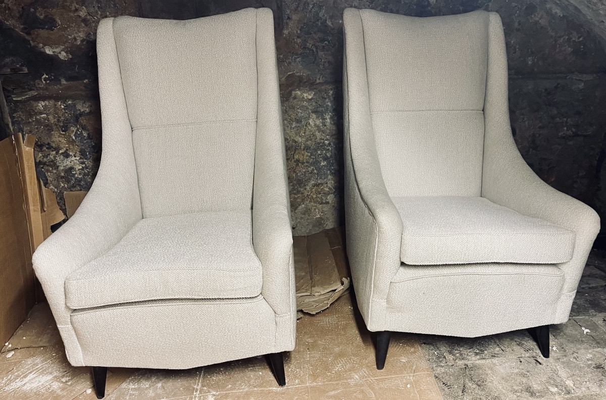 Pair Of Armchairs  Gio Ponti 1891-1970