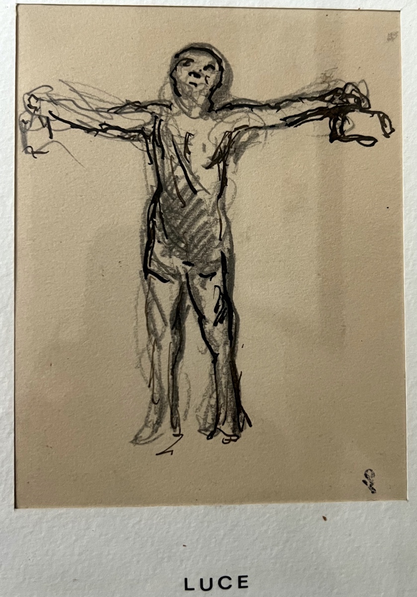 Maximilien Luce (1858-1941) The Weightlifter Pencil And Indian Ink Drawing Monogram-photo-3